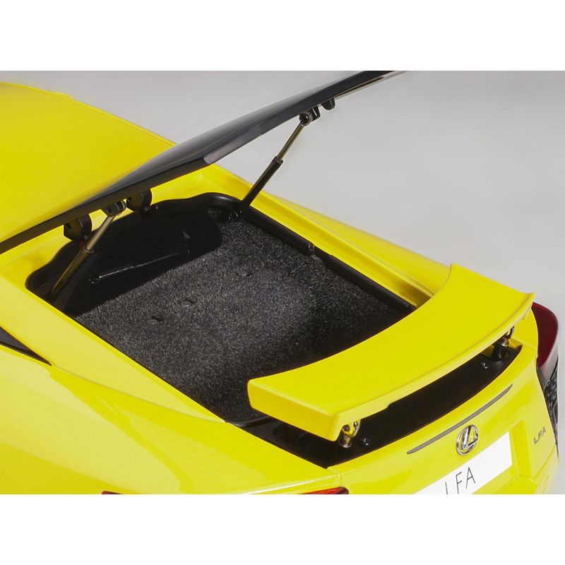 Lexus LFA Pearl Yellow with Red and Black Interior 1/18 Model Car by Autoart, 5 of 7