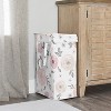 Sweet Jojo Designs Girl Foldable Laundry Hamper with Handles Watercolor Floral Pink and Grey - 2 of 4