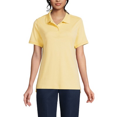 Lands' End School Uniform Women's Short Sleeve Interlock Polo Shirt
