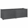 vidaXL Garden Planters 2 pcs White 60x31x31 cm Solid Pinewood - 2 of 4