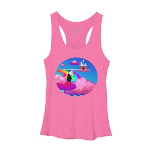 Women's Design By Humans Smokes in the sky By LilLogan Racerback Tank Top - 1 of 3