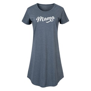 Women's - Instant Message - Script Mama Graphic T-shirt Dress - 1 of 4