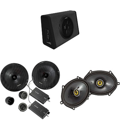 Kicker 11PT250 Powered Sub Enclosure & 46CSS674 6.75" Component, 46CSC684 6x8" Bundle