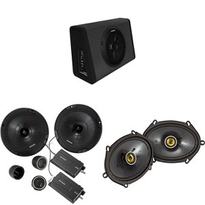 Kicker 11PT250 Powered Sub Enclosure & 46CSS674 6.75" Component, 46CSC684 6x8" Bundle - 1 of 4