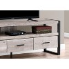 Monarch Specialties Tv Stand 60 Inch Console Media Entertainment Center Storage Drawers Metal Laminate Beige Black Contemporary Modern - 3 of 4