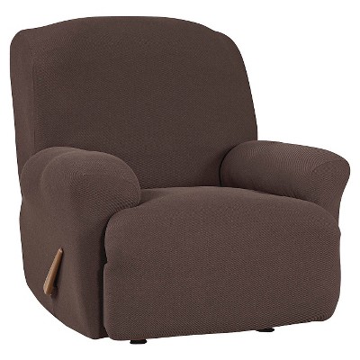 Stretch Twill Recliner Slipcover Chocolate - Sure Fit