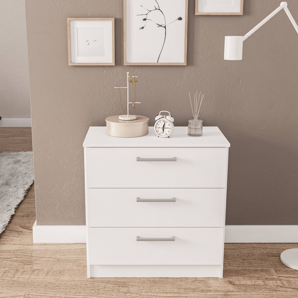 Polifurniture Juliette 3 Drawer Dresser White