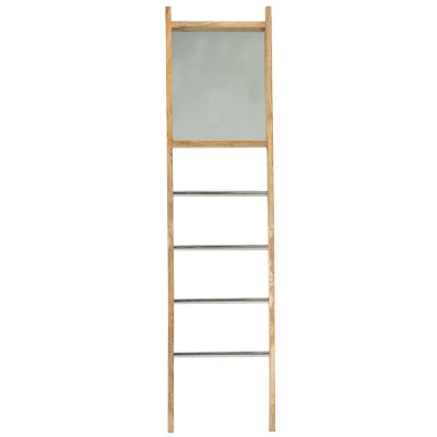 Rectangle Wood Ladder Brown - Olivia & May