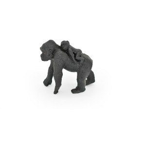 Collectible Wildlife Gifts | Gorilla with Baby Toy, Silverback, Monkey,  Realistic Rubber Figure, Model, Animal, Hand Painted Figurines, 3" CH111 BB92 - 1 of 4