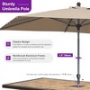 PURPLE LEAF Patio Umbrella Outdoor Table Umbrella Aluminum Frame Market Umbrella Sun Umbrella with 8 Sturdy Ribs - 3 of 4