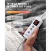 Heating Blanket - Thick Tufted Electric Blanket, 10 Heat Levels and 10 Time Settings, Machine Washable Fast Heating Blanket - 4 of 4