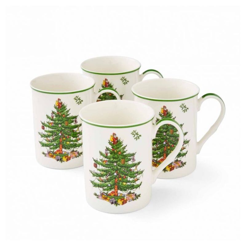 Spode Christmas Tree Stacking Mugs, Set of 4, 1 of 7