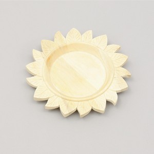 Gulches Light Brown Round Wood 13 in Decorative Bowls 1 Pack - 1 of 4