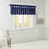TopComfy Curtain Panels Faux Silk Valance Elegant Beaded Window Curtain Soft Faux Silk Fabric Decorative Curtain for Home, Blue, 1.7"*10.04"*7.09" - 4 of 4
