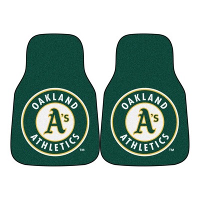 MLB Oakland Athletics Carpet Car Mat Set - 2pc