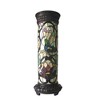 Chloe Lighting Roselle Tiffany-Glass 2 Light Floral Pedestal Light Fixture 30"Tall - 2 of 4