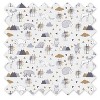Bacati - Woodlands Gray/Beige Neutral Cotton Crib/Toddler Neutral Cotton Crib Skirt - 2 of 3