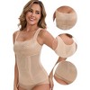 INSPIRE CHIC Women's Lace Sheer Mesh Lightweight Breathable Wide Straps Tummy Control Shapewear Camisoles - 3 of 4