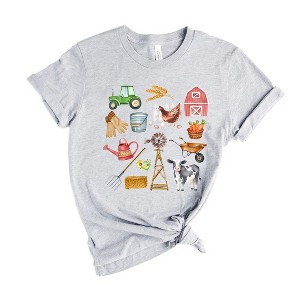 Simply Sage Market Women's Farming Chart Short Sleeve Graphic Tee - 1 of 4
