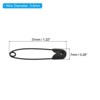 Unique Bargains Metal DIY Blankets Crafts Brooch Making Home Sewing Nickle Plated Safety Pins 100 Pcs - 2 of 4