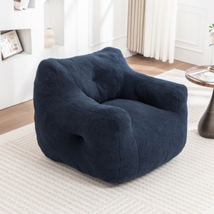 Bean Bag Chair Modern with Armrests and High-Density Foam for Living Room Adults 35in-3irtyhousy - 1 of 4