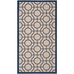 Courtyard CY6115 UV & Stain Resistant Non-Shedding Power Loomed Indoor/Outdoor Rugs - Safavieh - 1 of 3