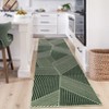 Modern Geometric Area Rug Washable Rug with Non Slip Rubber Backing Soft Non Shedding Carpet, Indoor Low Pile Thin Foldable Mat - 2 of 4