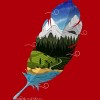 Junior's Design By Humans Wherever wind takes me By Sebasebi T-Shirt - 2 of 3