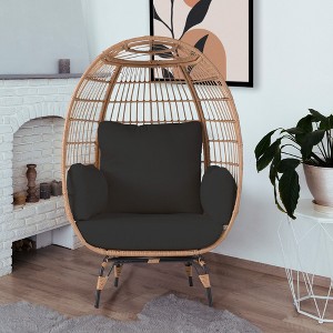 OTSUN Lounge Egg Chair Patio Chairs with 4 Thicken Cushions - 1 of 4