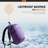 MaseiKar Small Backpack 20L Hiking Backpack Lightweight Travel Daypack for Women Men(Purple) - 3 of 4