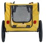 Munora - Yellow Outdoor Heavy Duty Foldable Utility Pet Stroller Dog Carrier Bicycle Trailer - 16" Wheels - Weather-Resistant - 4 of 4