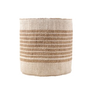 VIP Cotton 10 in. Brown Striped Basket - 1 of 2