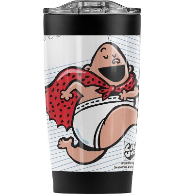 Captain Underpants Tra-La-Laa Steel Tumbler 20oz Coffee Travel Mug