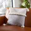 Demli Pillow - Grey/White - 18"X18" - Safavieh - 2 of 3
