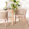 bali & pari Papua Rattan Dining Chair: Mahogany Frame, Bohemian Design, Rounded Backrest - 3 of 4