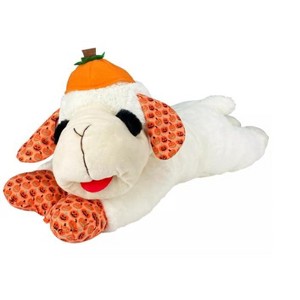 Multipet Halloween Jumbo Lamb Chop Dog Toy Pumpkin Hat - 24 Inch - 1 of 1