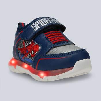 Toddler Boys' Marvel Spider-Man Athletic Sneakers - Navy Blue/Red