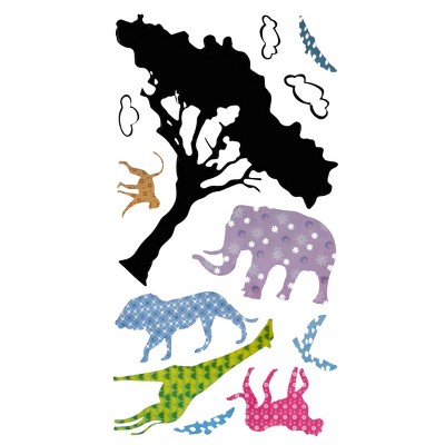 Slickblue Savanna Hemu Vinyl Wall Decals – Decorative 12.6x23.6 Inch Stickers for Living Room & Bedroom