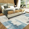 Modern Abstract Area Rugs with Non-Slip Backing | Machine Washable Low Pile Floor Carpets for Living Room, Bedroom, Dining Room, Kitchen & Office - 2 of 4