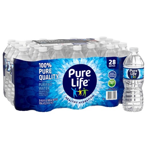 Pure Life Purified Water - 28pk/16.9 Fl Oz Bottles : Target