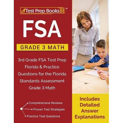 FSA Practice Grade 3 Math - by  Test Prep Books (Paperback)