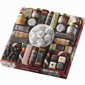 The Swiss Colony 27 Favorites Food Gift Box - Assorted Cheeses, Chocolates, Candies, Petits Fours, and Summer Sausage Meats - Holiday Red Box - 1 of 4