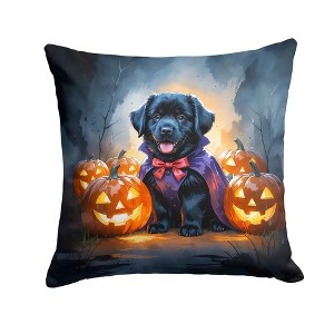 Tramull 14x14 Inch Halloween Throw Pillow, Indoor Outdoor Decorative Pet Theme Pillow - 1 of 4