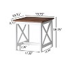 Wooakway Square Outdoor Side Table, Patio Coffee Table for Yard Garden - 3 of 4