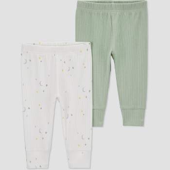 Carter's Just One You® Baby 2pk Pants - Sage Green/White