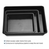 Unique Bargains Indoor Outdoor Plastic Square Flower Drip Tray Plant Pot Saucer 6-in-1 Set - 4 of 4