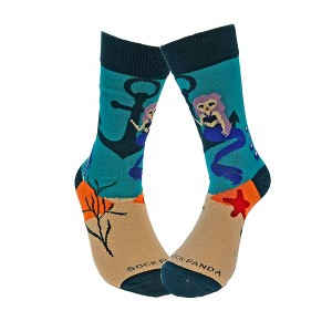 Mermaid Sitting on an Anchor Socks (Women's Sizes, Adult Medium) from the Sock Panda - 1 of 4