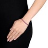 EVERLY JEWELRY | Sterling Silver 14 1/2 CT TGW Created Ruby Bracelet, 7.25-inch - 2 of 4