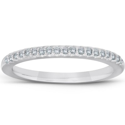 Pompeii3 1/4ct Diamond Wedding Ring 14k White Gold Pave French Set : Target