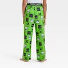 Boys' Minecraft Pajama Pants - Green - 2 of 3